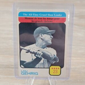 Lou Gehrig All Time Grand Slam Leader Baseball Card 23 Grand Slams